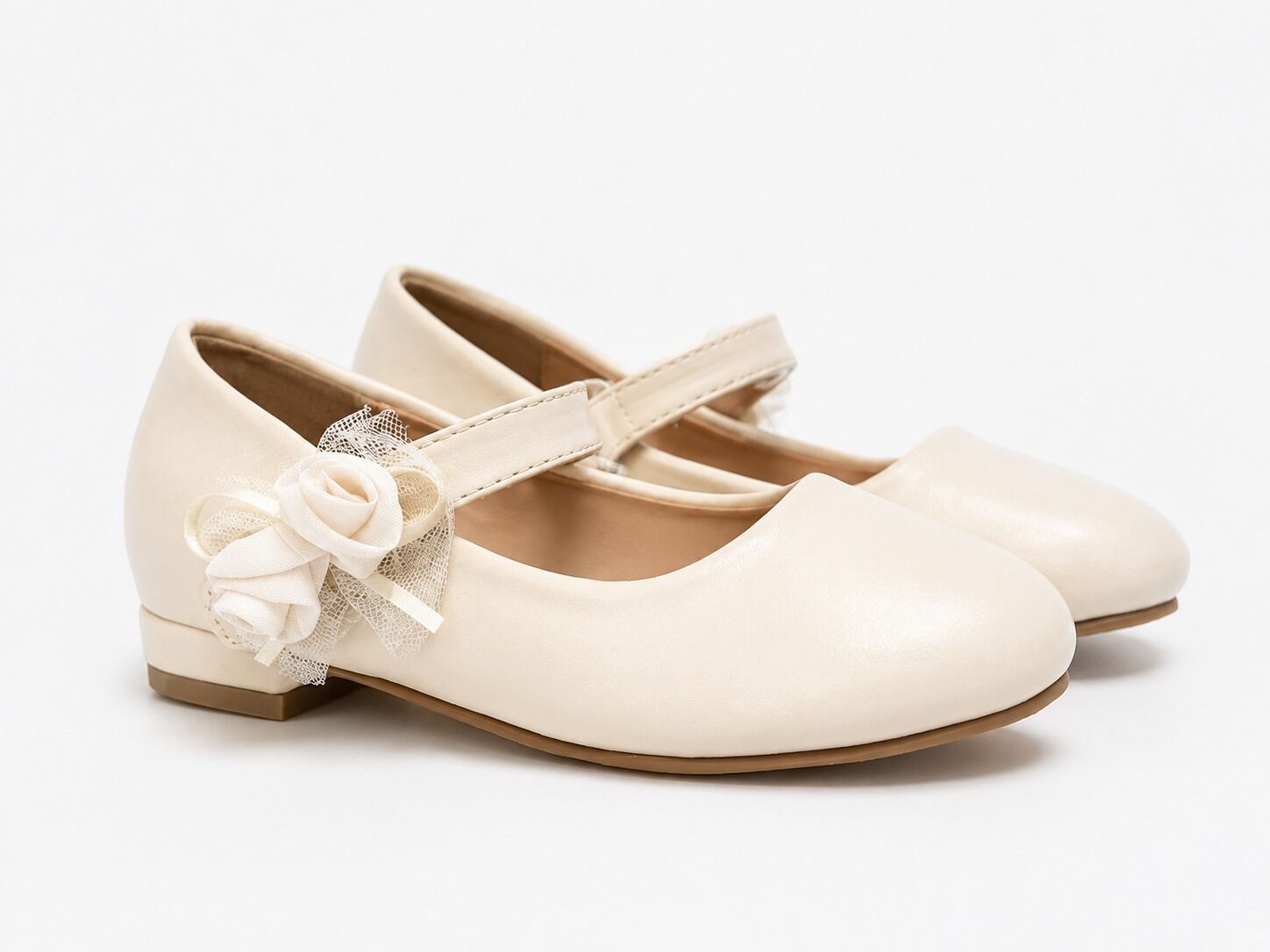 Chaussures Dorées Fleurs